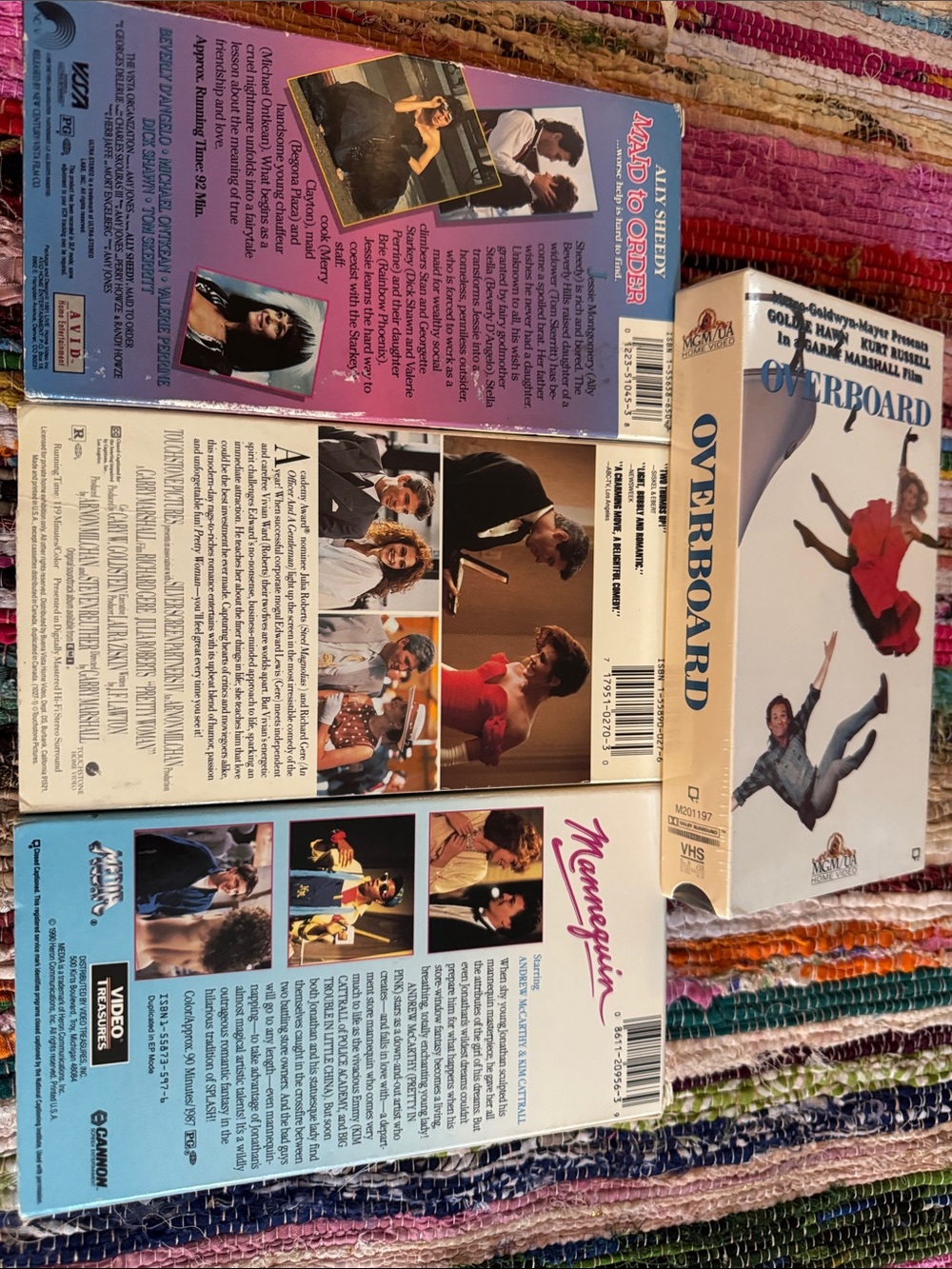 4 VHS 📼 includes unopened original OVERBOARD, Maid to Order, Mannequin, plus - - Picture 11 of 11